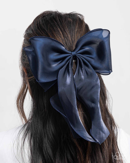 Streamlined Serenade - Blue - Paparazzi Hair Bow