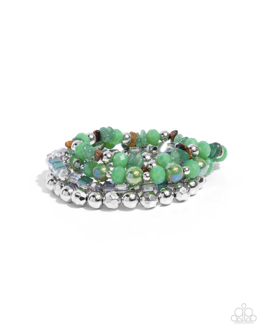 Supervisory Stack - Green - Paparazzi Bracelet