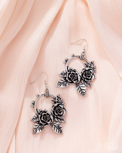 Wanderlust Wreath - Silver - Paparazzi Earrings