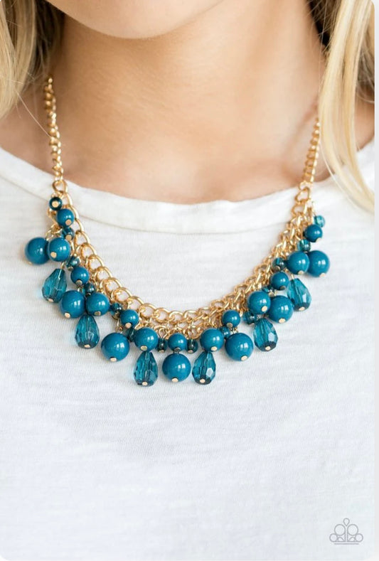 Tour de Trendsetter - Blue - Paparazzi Necklace