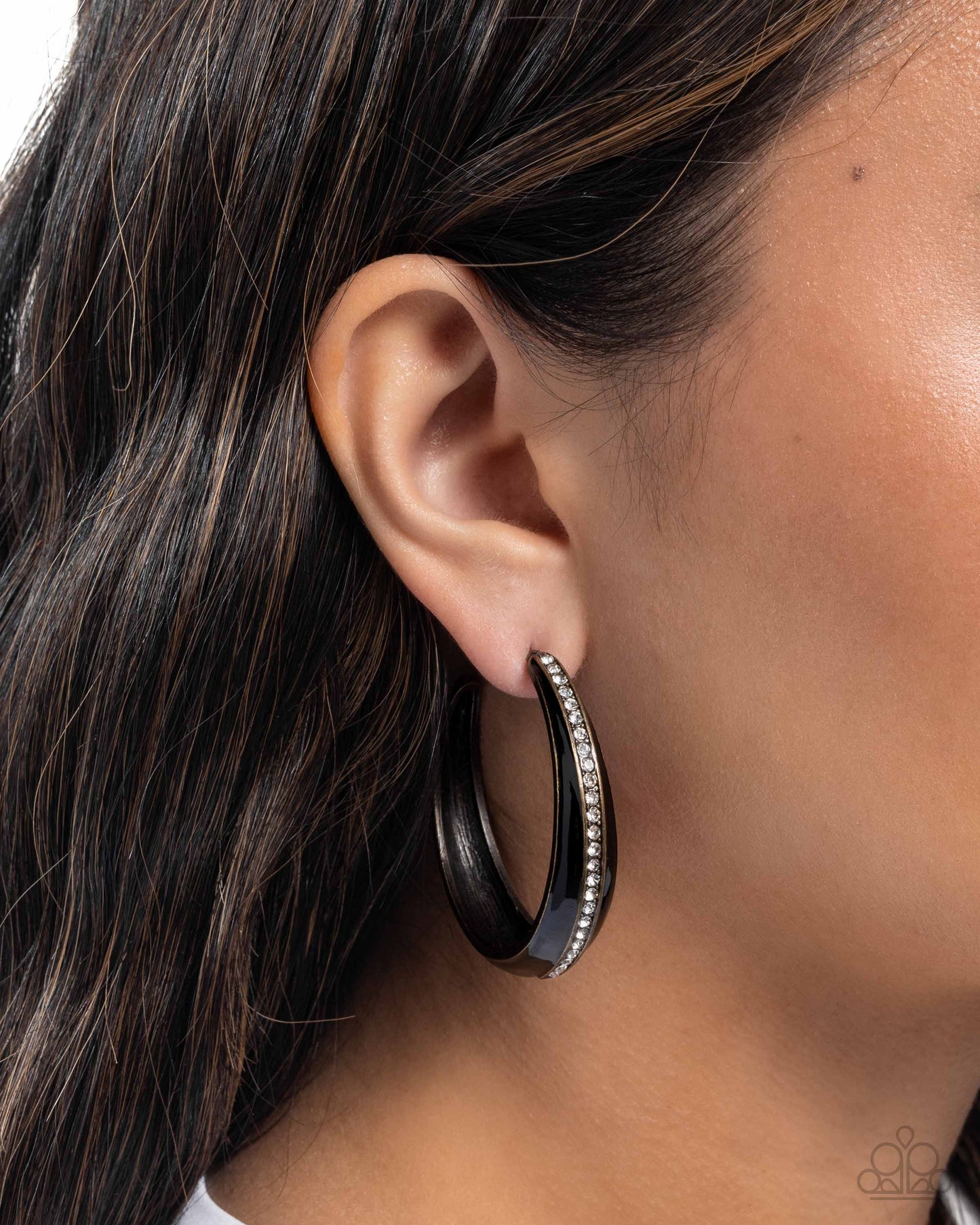 Uniquely Unexpected - Black - Paparazzi Earrings