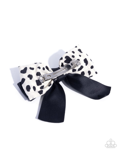 Cow Chic - White - Paparazzi Hair Bow