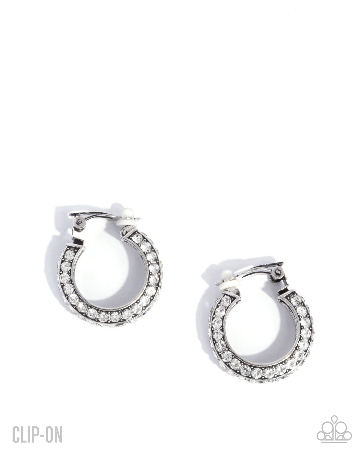 Date Night Debut - White - Paparazzi Earrings