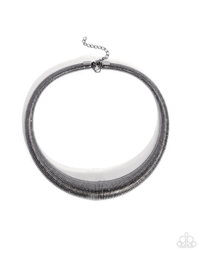 Subtle Selfie - Black - Paparazzi Necklace