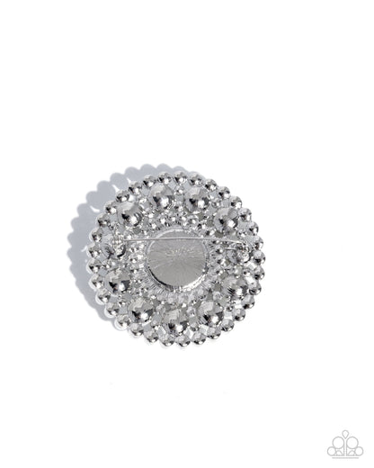Posh Paladin - White - Paparazzi Brooch