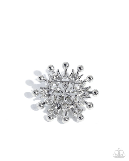 Pearly Prologue - White - Paparazzi Brooch