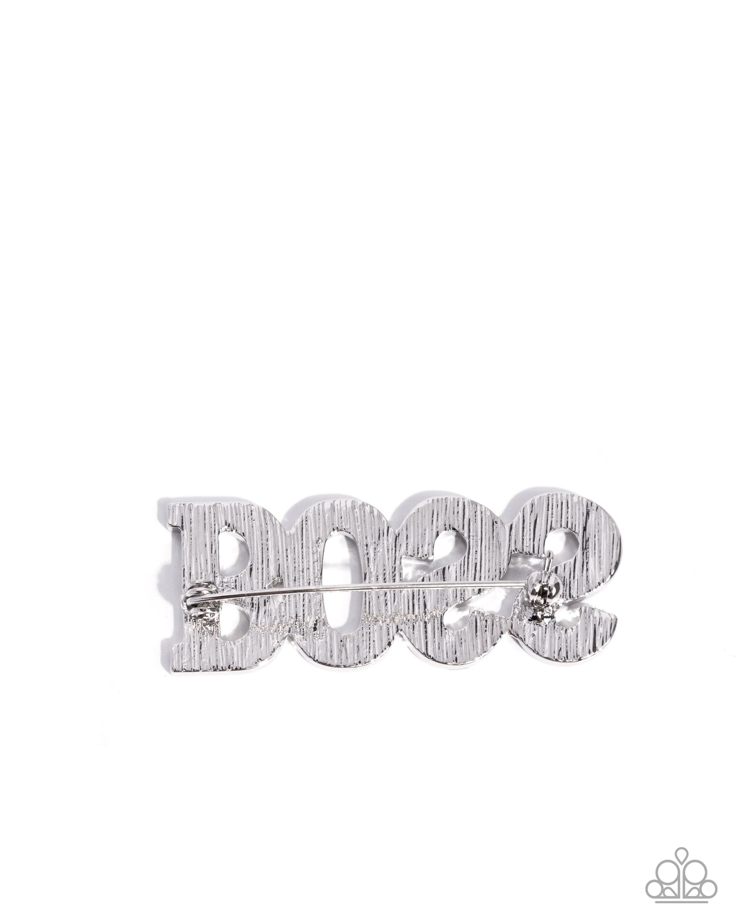 Blingy Boss - White - Paparazzi Brooch