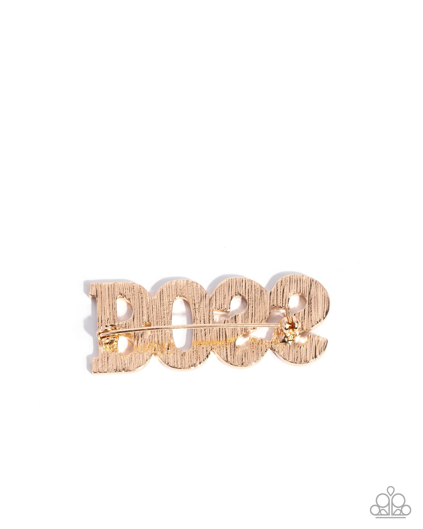 Blingy Boss - Gold - Paparazzi Brooch