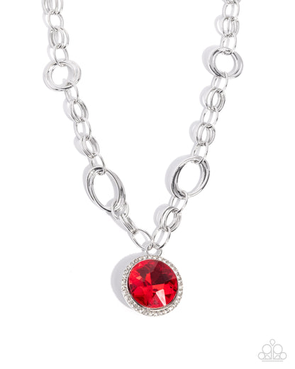 Coming Soon - Sophisticated Statement - Red - Paparazzi Necklace