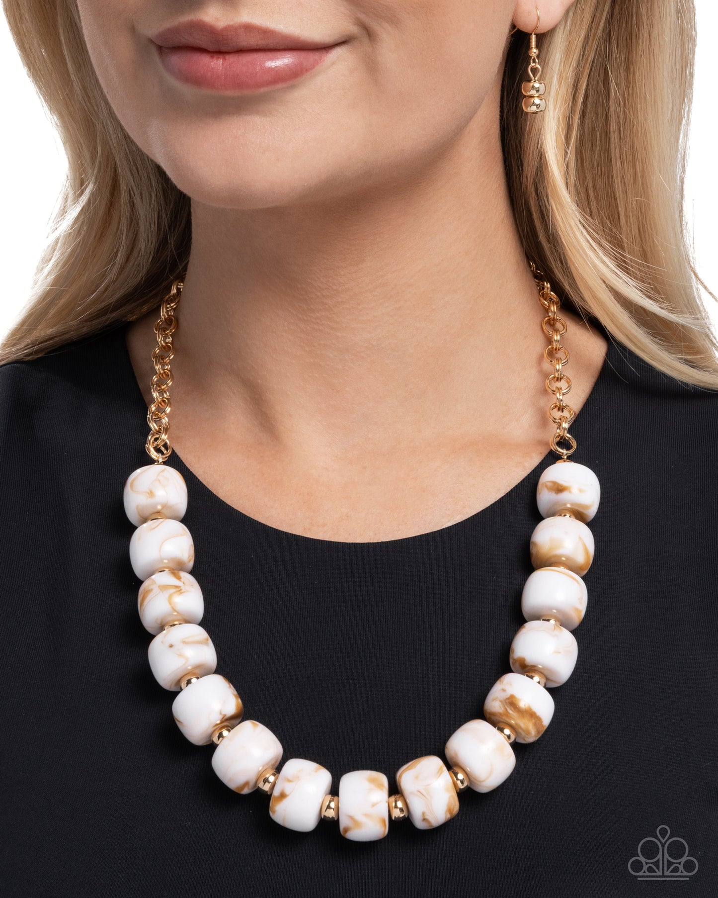 Swirled Serenity - Brown - Paparazzi Necklace