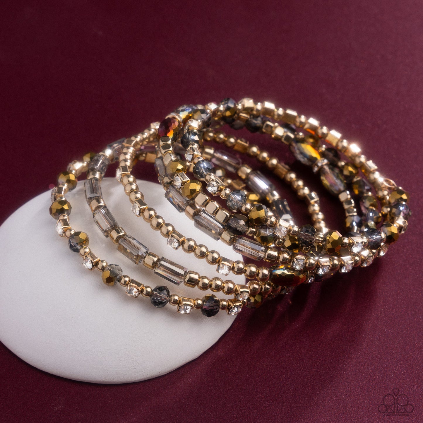 Timeless Tango - Gold - Paparazzi Bracelet