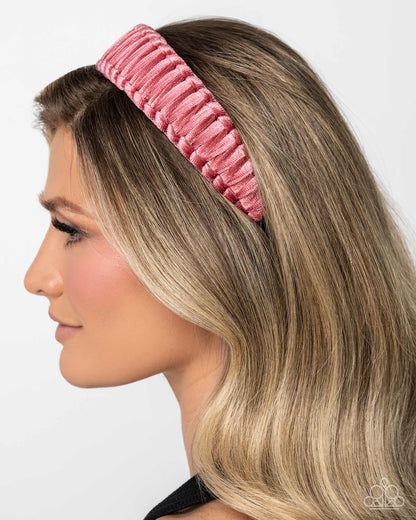 Woven Work - Pink - Paparazzi Head Band