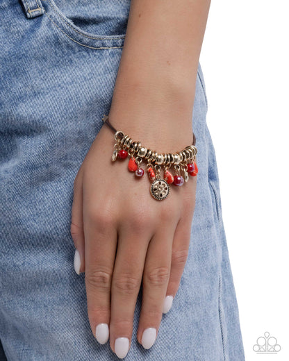 Tremolo Tapestry - Red - Paparazzi Bracelet