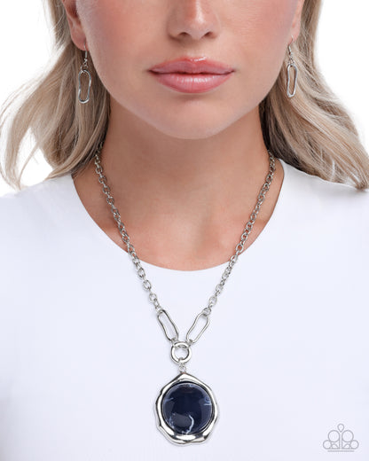 Symphonic Sheen - Blue - Paparazzi Necklace