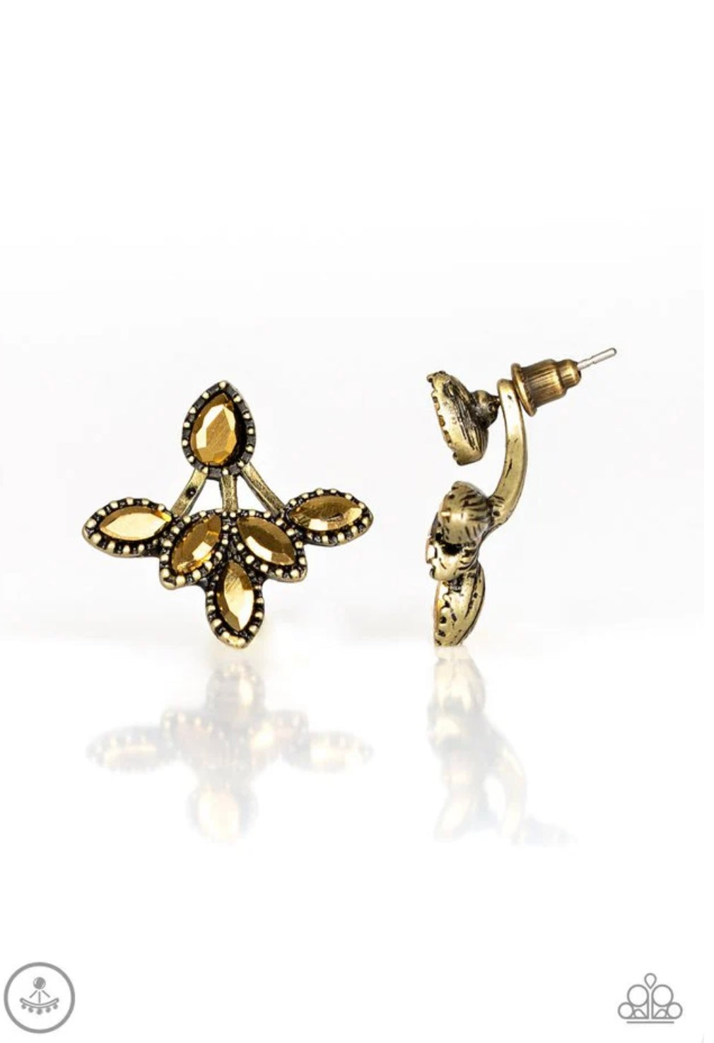 A Force To BEAM Reckoned With - Brass - Paparazzi Earrings