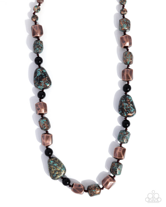 Coming Soon - Passionate Patina - Copper - Paparazzi Necklace