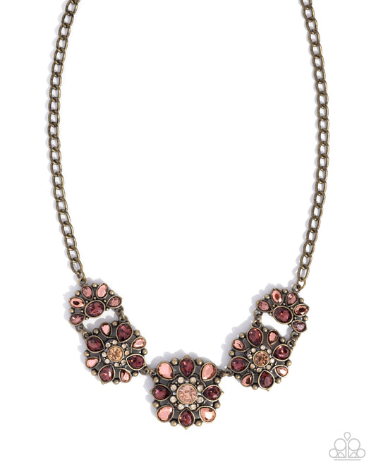 Woodland Waltz - Brass - Paparazzi Necklace
