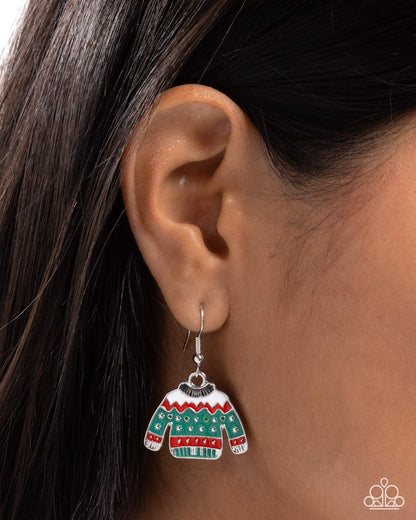 Sweater Season - Multi - Paparazzi Earrings