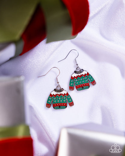 Sweater Season - Multi - Paparazzi Earrings
