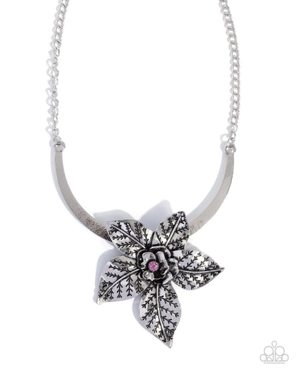 Botanical Broadcast - Pink - Paparazzi Necklace