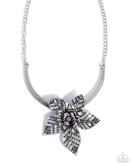 Coming Soon - Botanical Broadcast - Pink - Paparazzi Necklace
