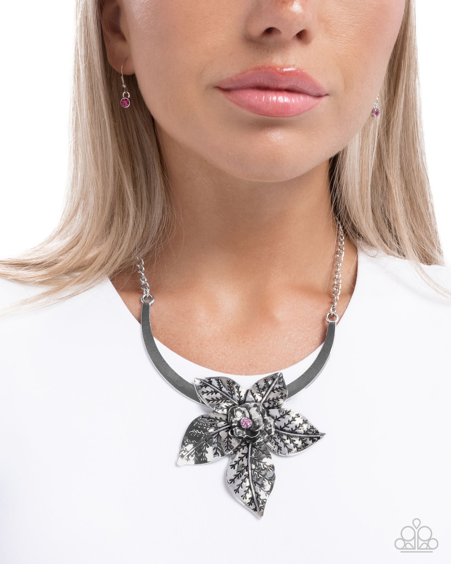 Botanical Broadcast - Pink - Paparazzi Necklace