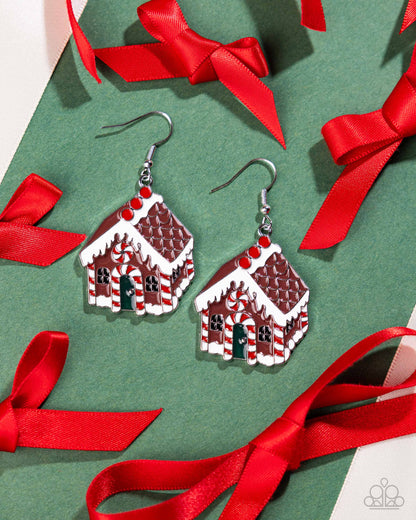 Gingerbread Competition - Multi - Paparazzi Earrings