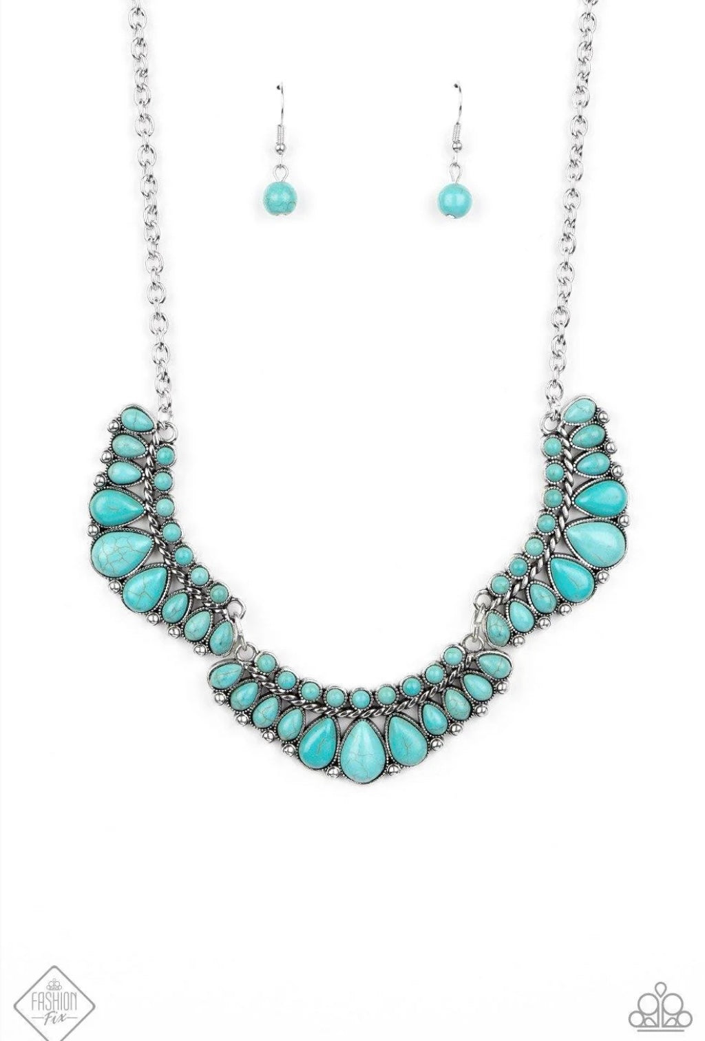 Paparazzi Naturally Native - Blue Paparazzi Necklace