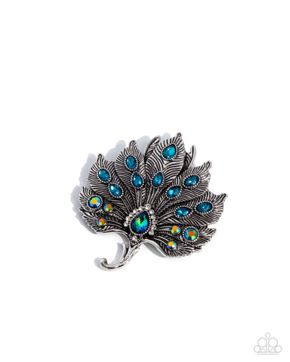 Coming Soon - Perfect Peacock - Green - Paparazzi Brooch