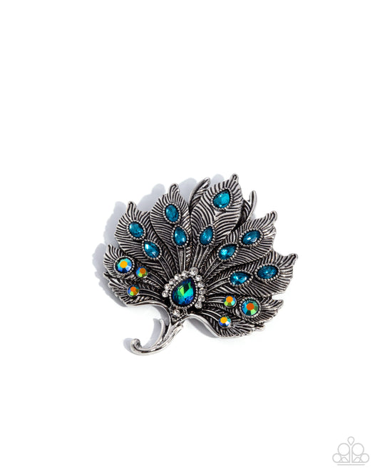 Coming Soon - Perfect Peacock - Green - Paparazzi Brooch
