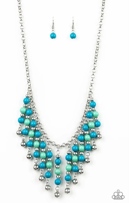 Your SUNDAES Best - Blue Necklace - Paparazzi Necklace