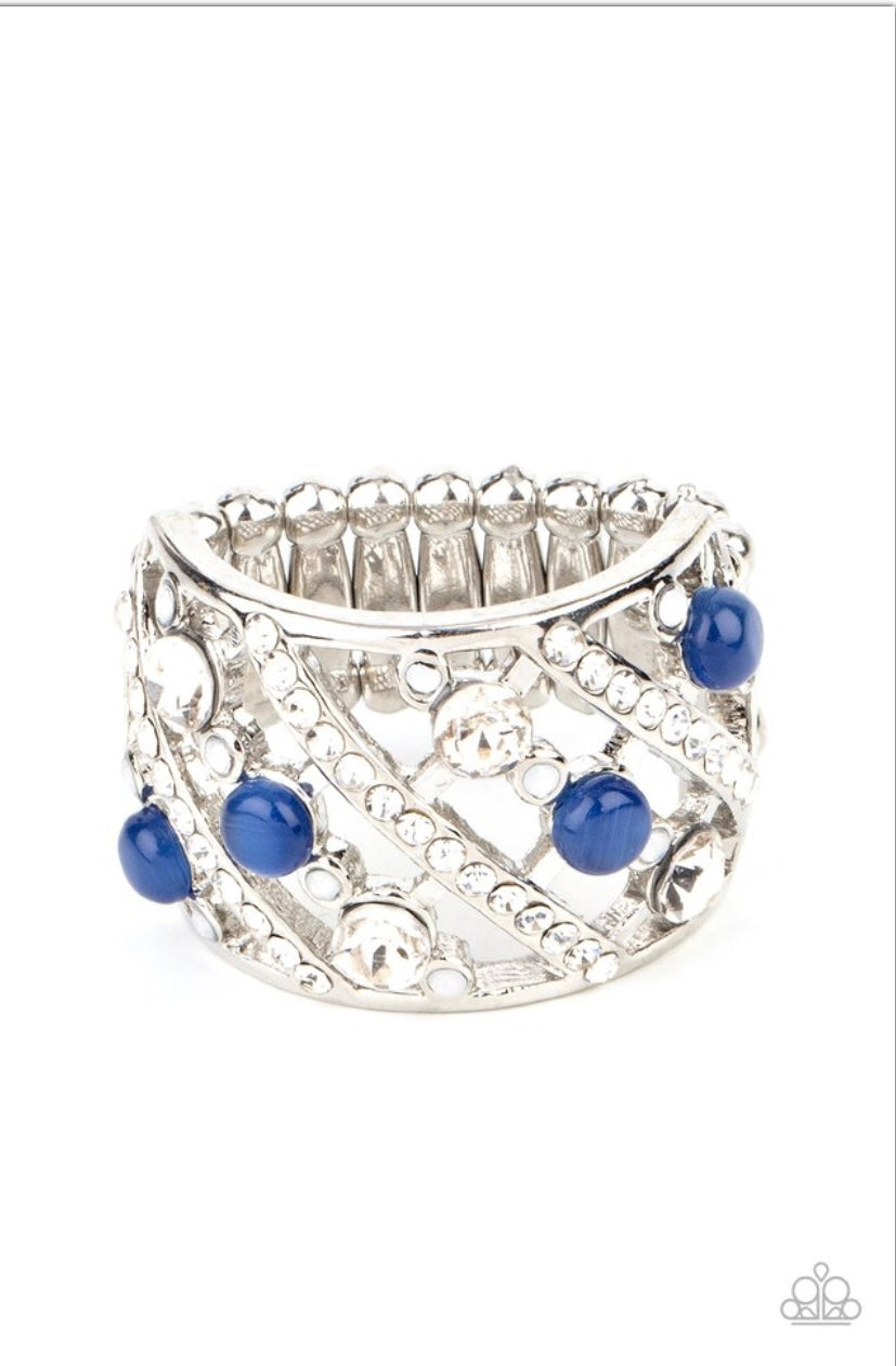 Bubbles for Brunch - Blue Paparazzi Ring