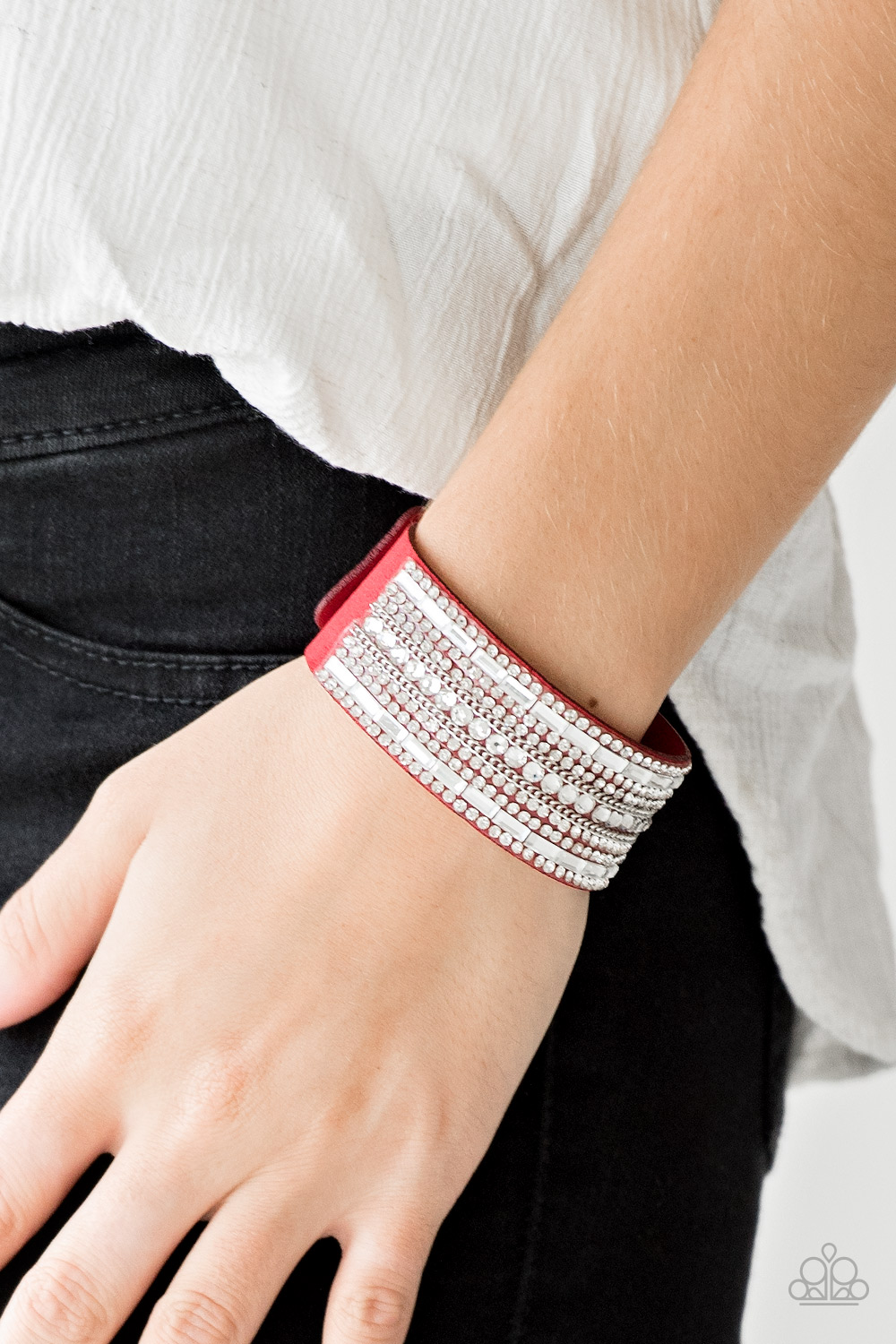 Rebel Radiance - Red - Paparazzi Bracelet