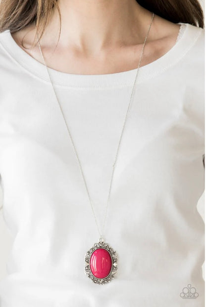 Vintage Vanity - Pink - Paparazzi Necklace
