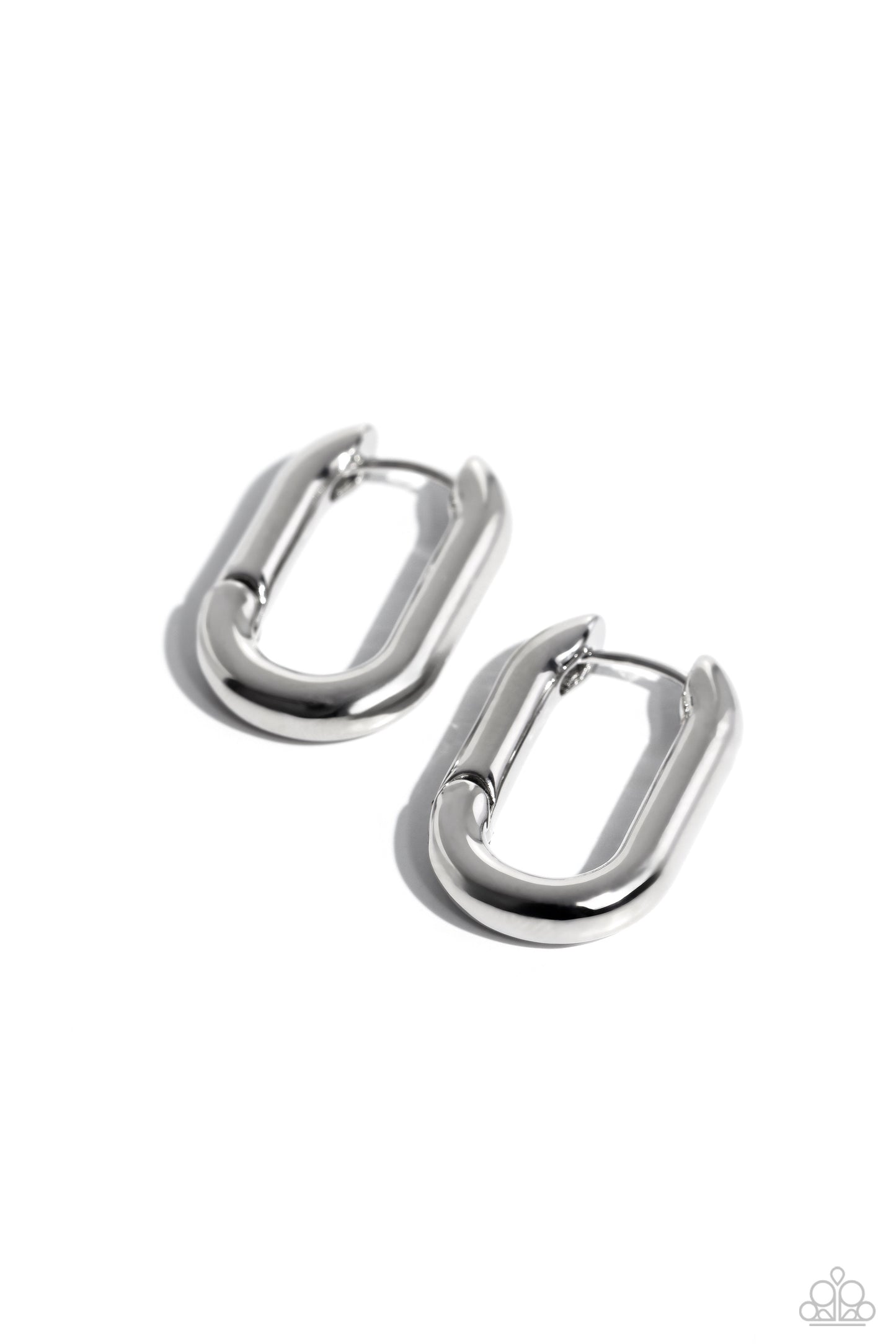 Candidate Curves - Silver Paparazzi Earrings