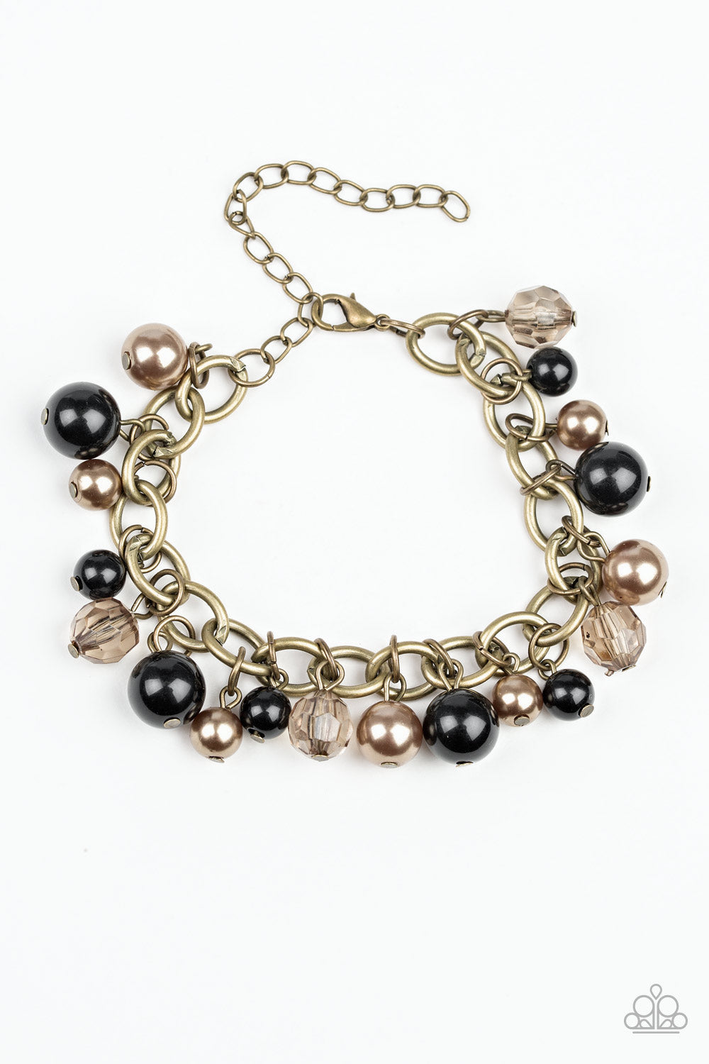 The Grit Crowd - Black - Paparazzi Necklace and Grit and Glamour - Black - Paparazzi Bracelet Set