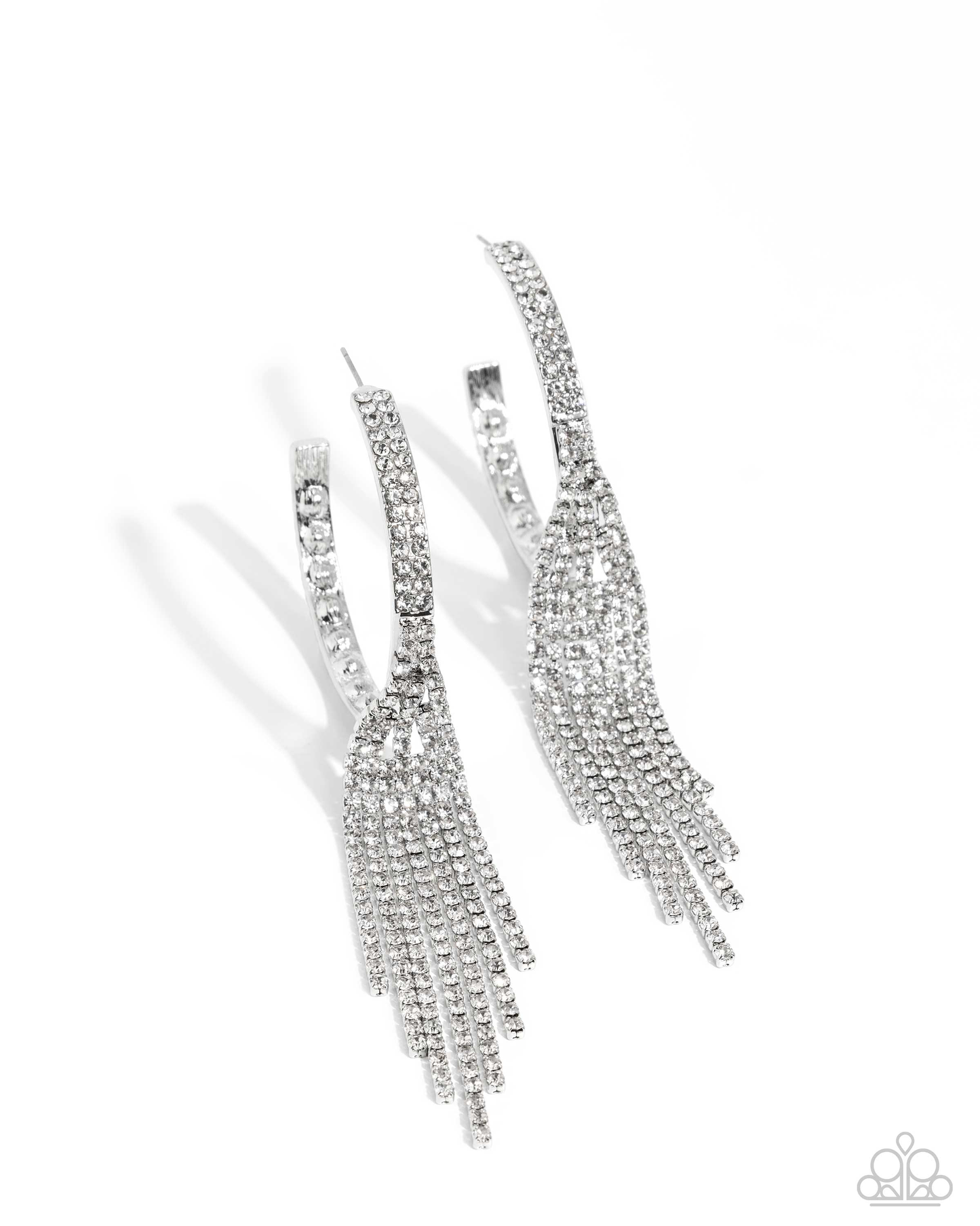 Jaw-Dropping Jubilee - White - Paparazzi Earrings