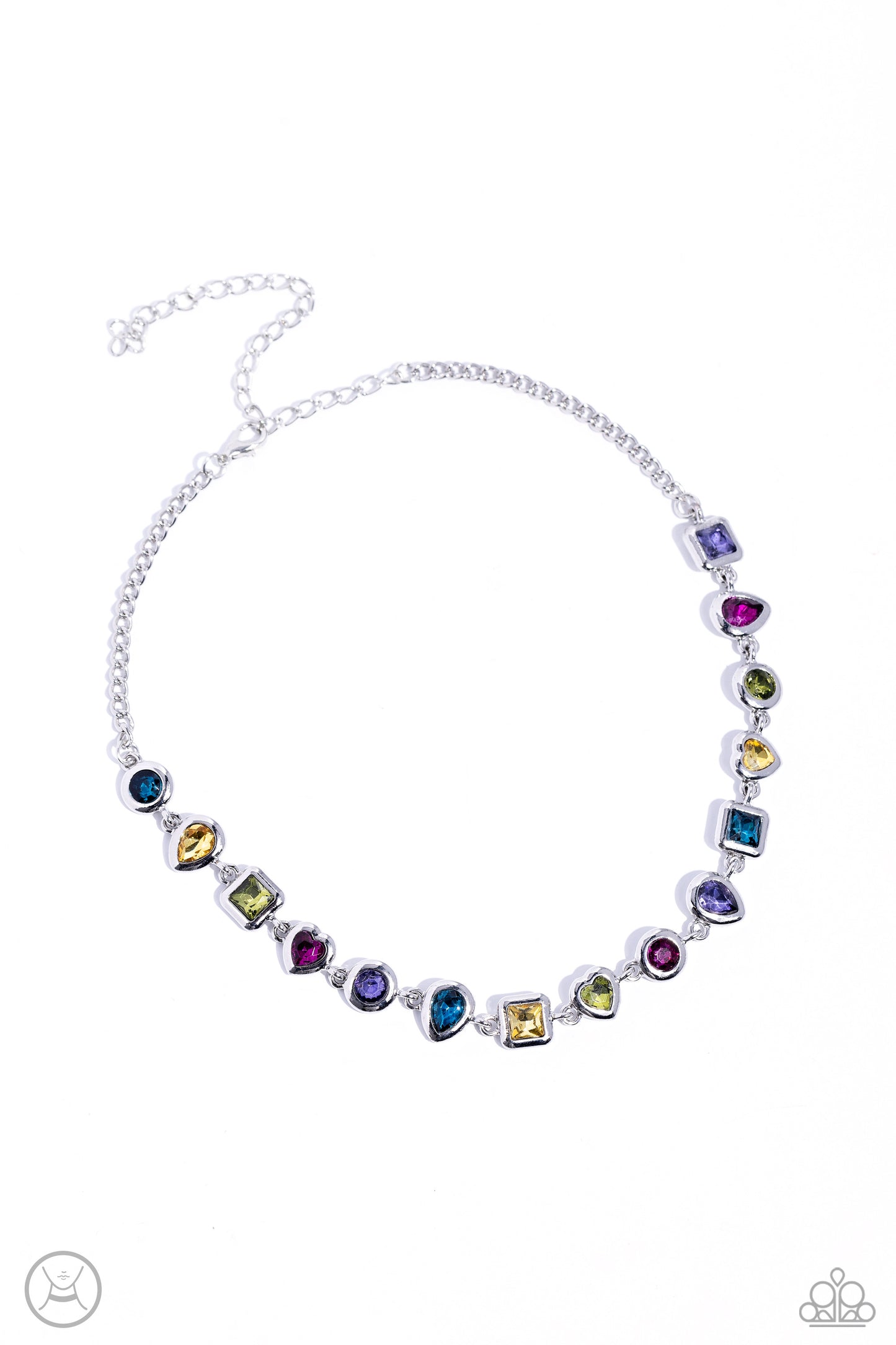 Abstract Admirer - Multi - Paparazzi Necklace and Actively Abstract - Multi Bracelet Set (2023 October Life of the Party)