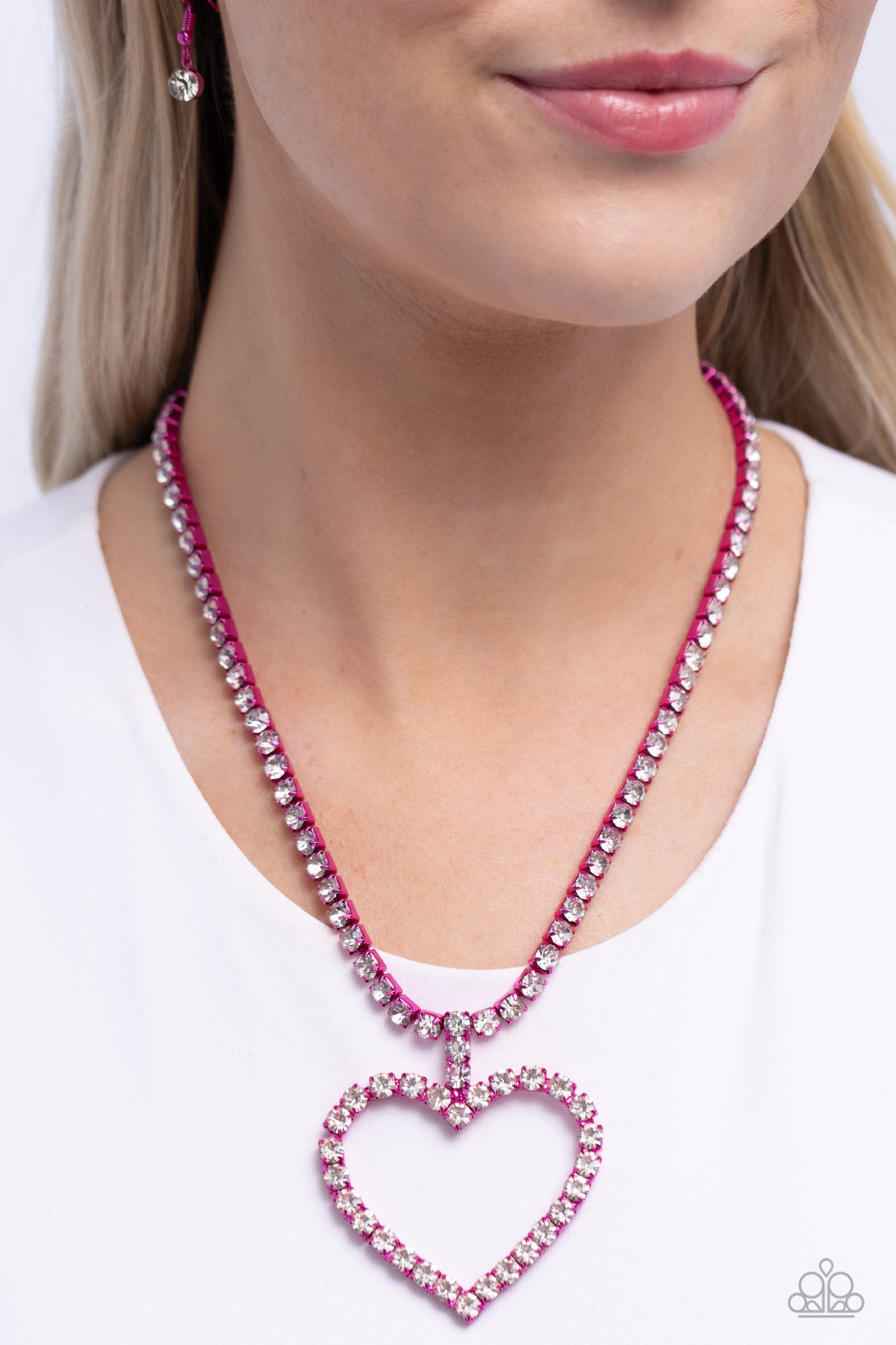 Flirting Fancy - Pink - Paparazzi Necklace