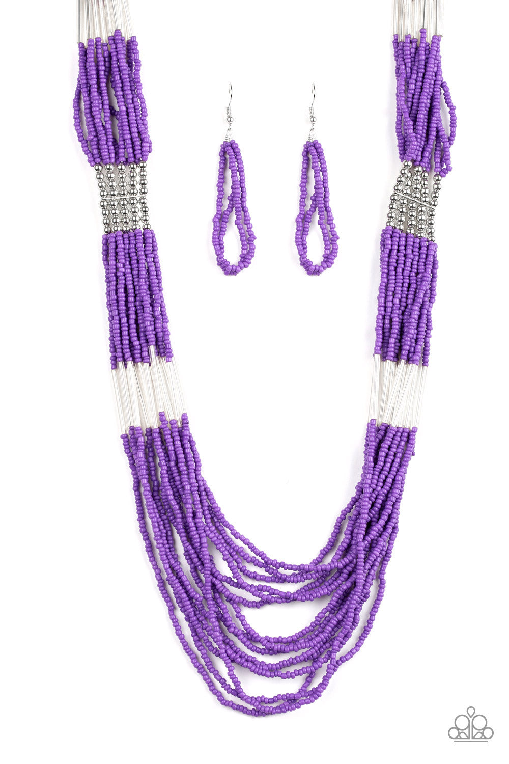 Let It Bead - Purple - Paparazzi  Necklace