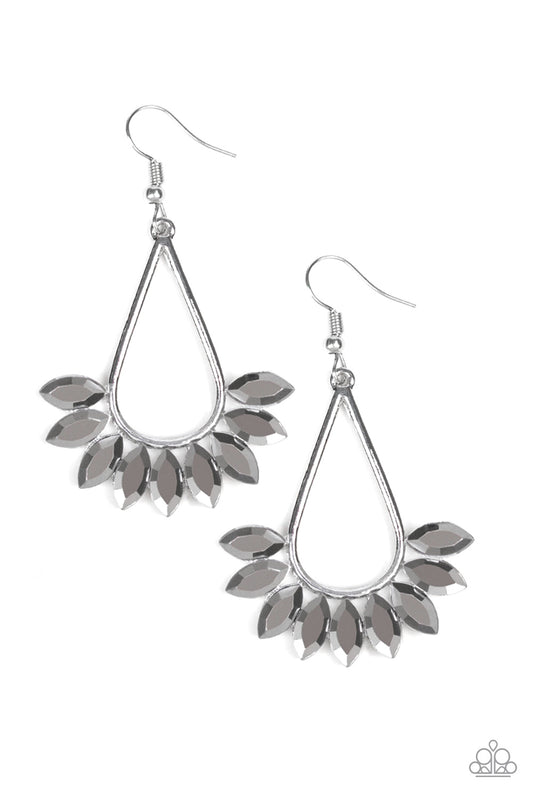 Be On Guard - Silver - Paparazzi Earrings