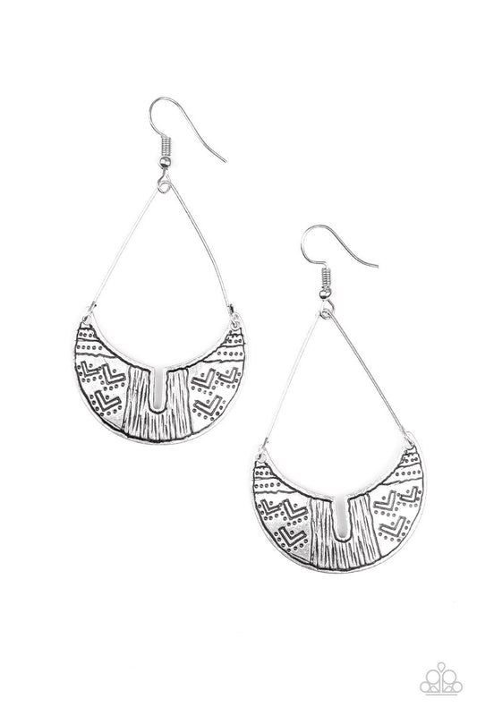 Trading Trending - Silver Fish Hook Earrings