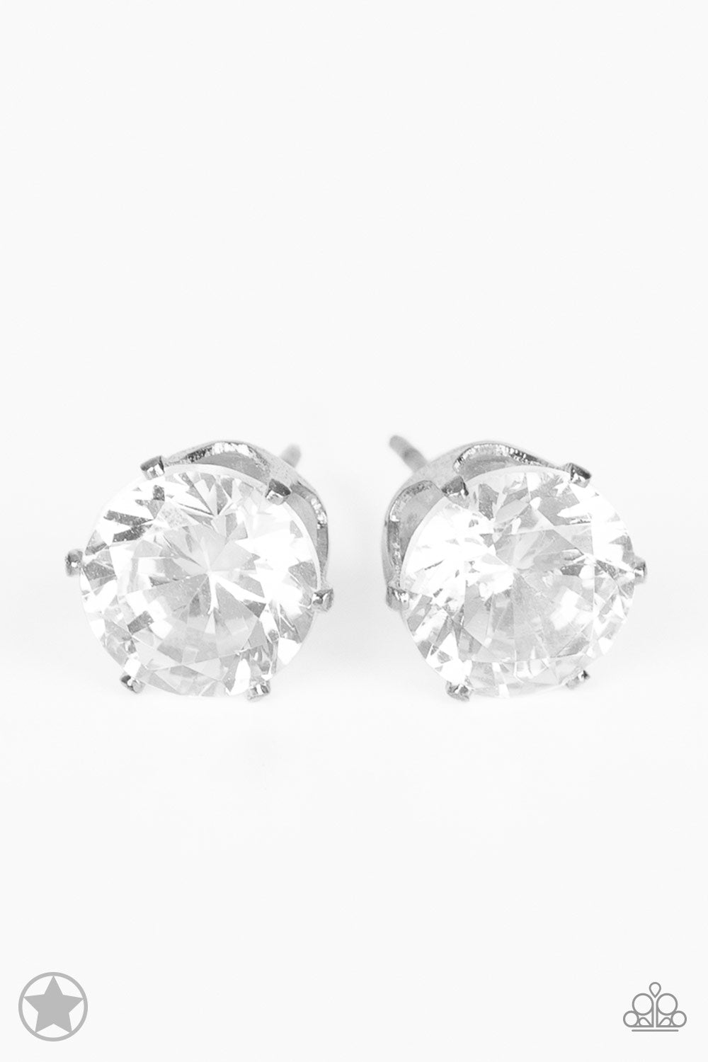 Just In Timeless - White Paparazzi Earrings