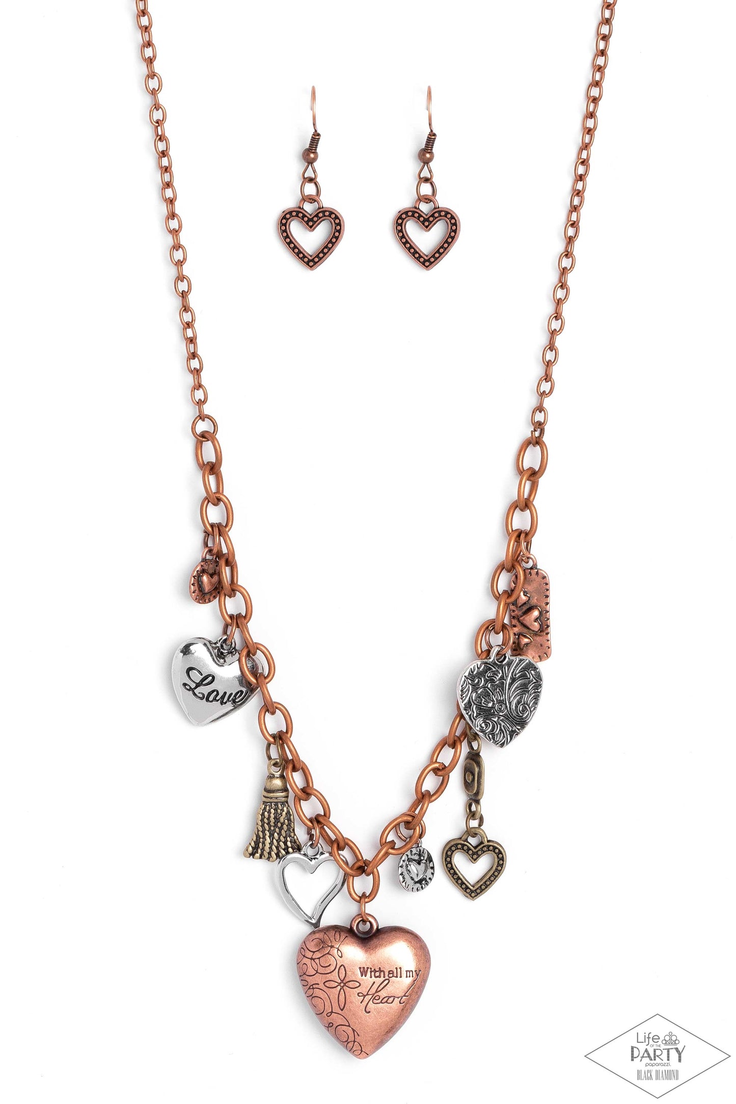 Heart Of Wisdom - Multi - Paparazzi Necklace (2023 Black Diamond Life of the Party)