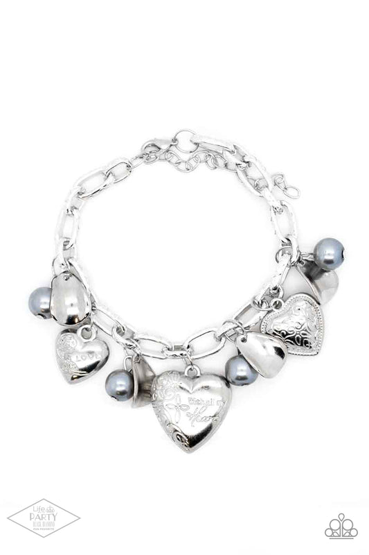 Love Will Find A Way Charm - Silver Paparazzi Bracelet