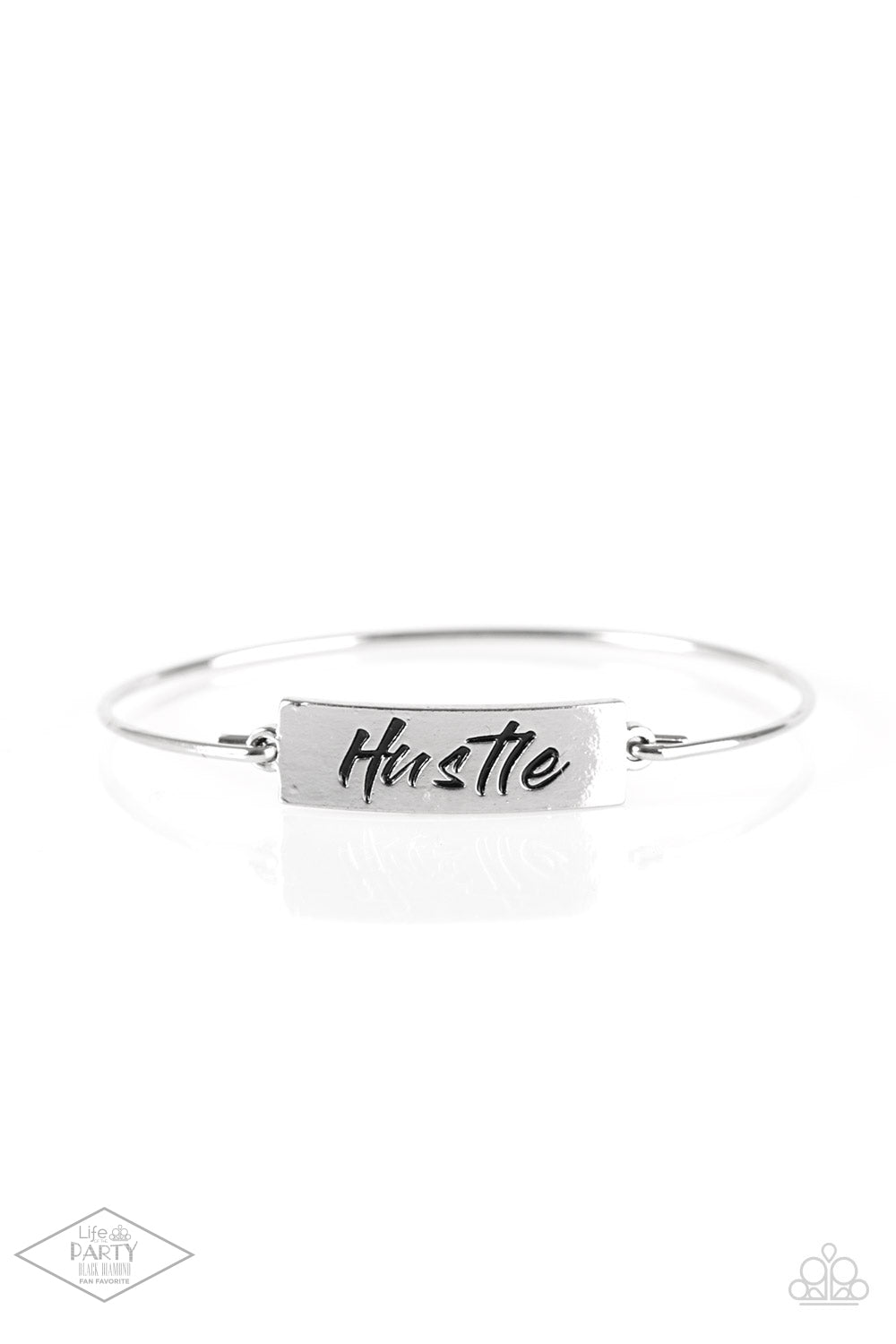 Hustle Hard - Silver - Paparazzi Bracelet