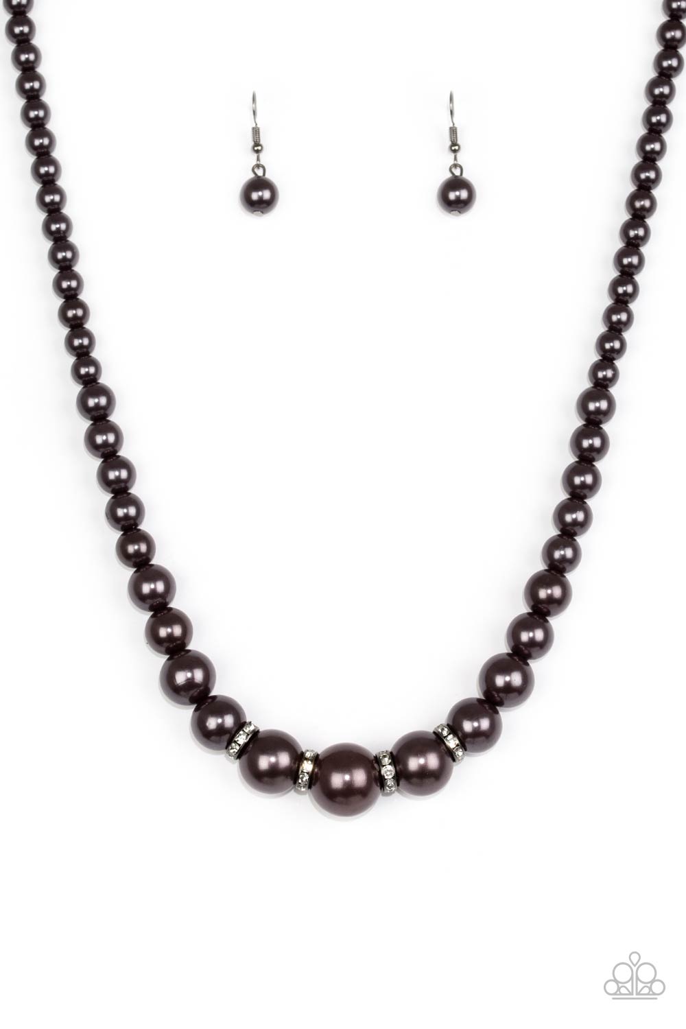 Party Pearls - Black - Paparazzi Necklace