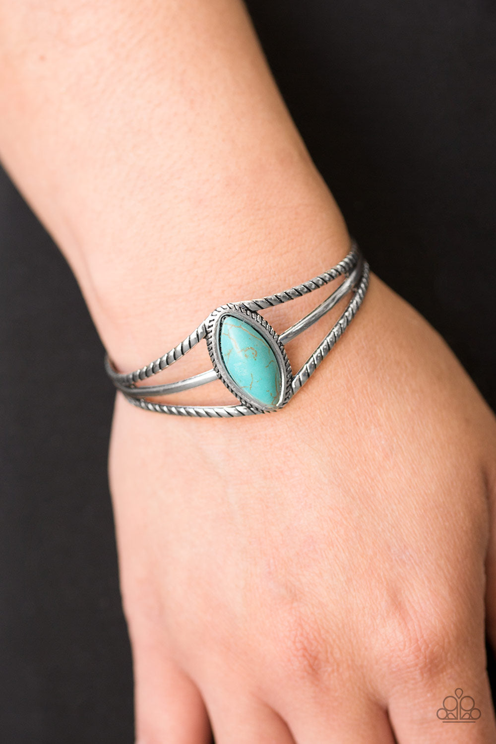 Western Wanderer - Blue - Paparazzi Bracelet