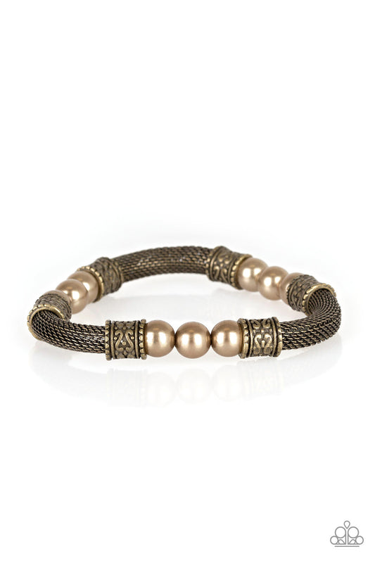 Talk Some Sensei - Brass - Paparazzi Bracelet