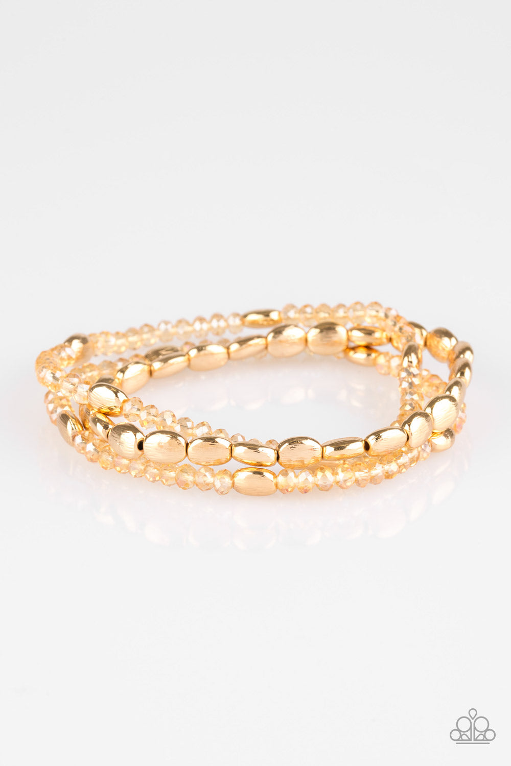 Hello Beautiful - Gold - Paparazzi Bracelet